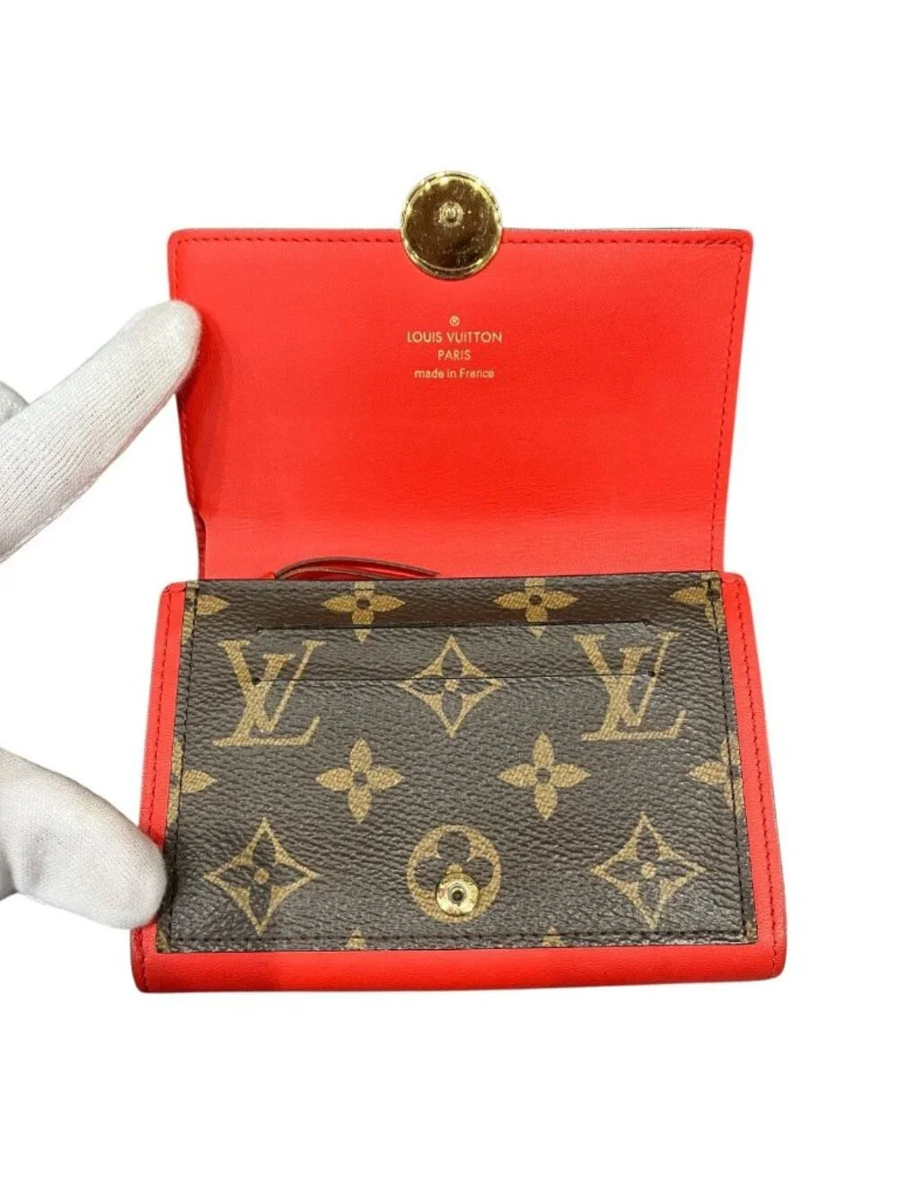 Louis Vuitton Portefeuille Flor Compact Monogram Bifold Wallet Canvas